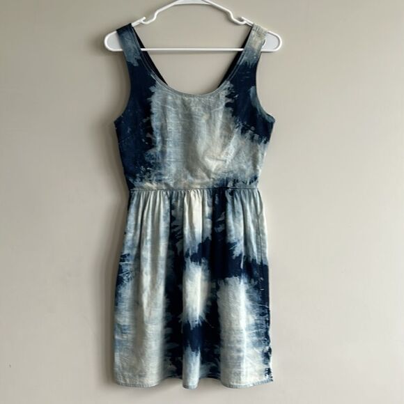American Eagle Outfitters Tie Dye Denim Dress - Picture 2 of 9